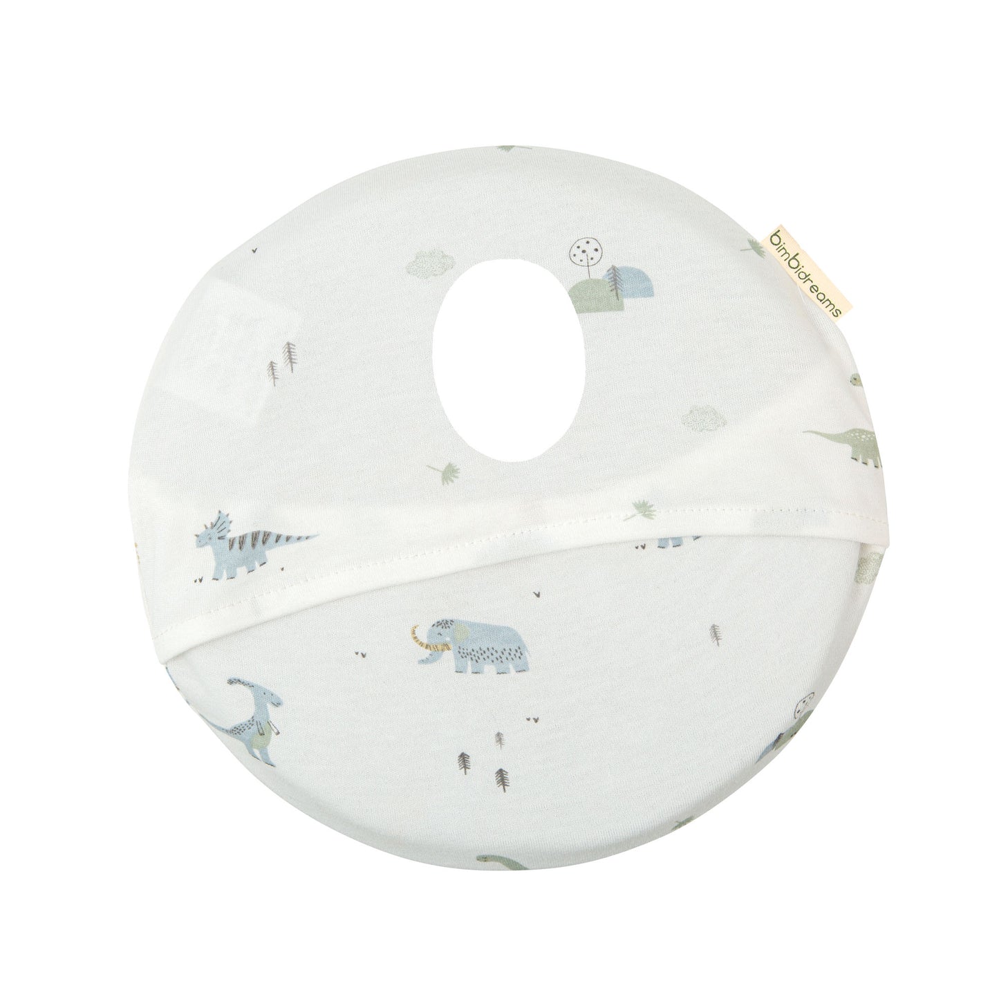 Cojín plagiocefalia Trex Blanco Verde 23x23