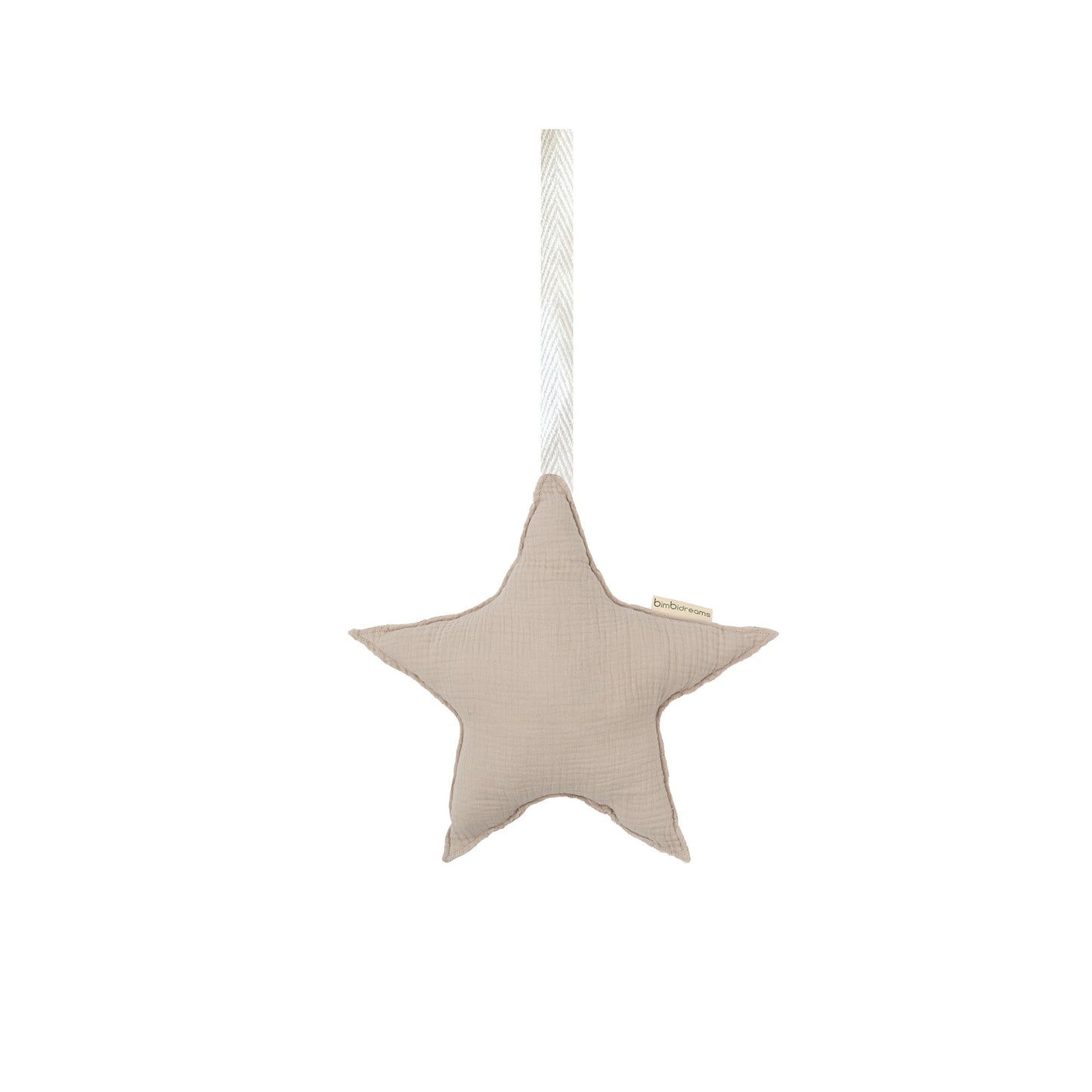 Colgador estrella sonajero Matalase GB Gris Beig 15x15