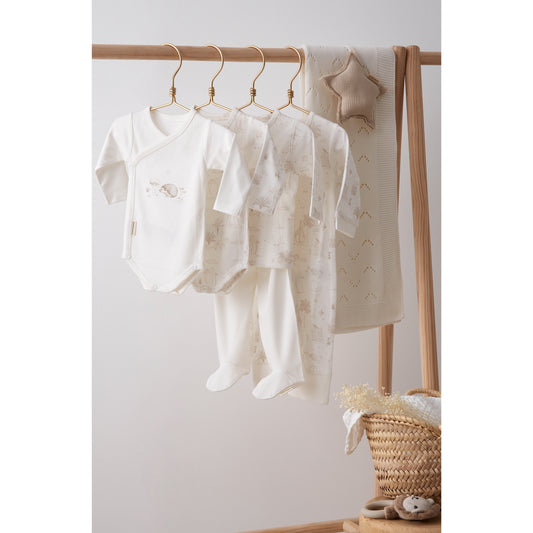 Colgador estrella sonajero Waffle Lino 15x15