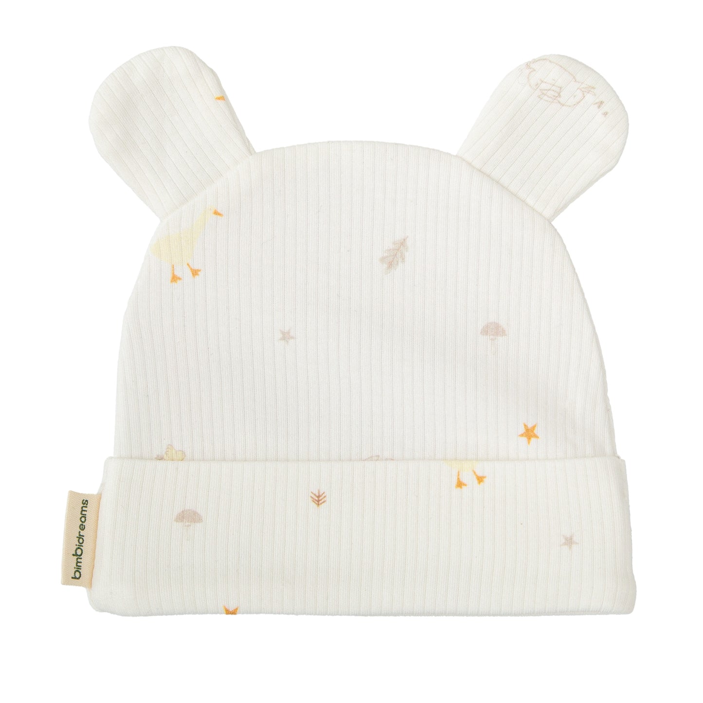Gorro bebé Happy Forest Blanco Lino 0-1 Mes