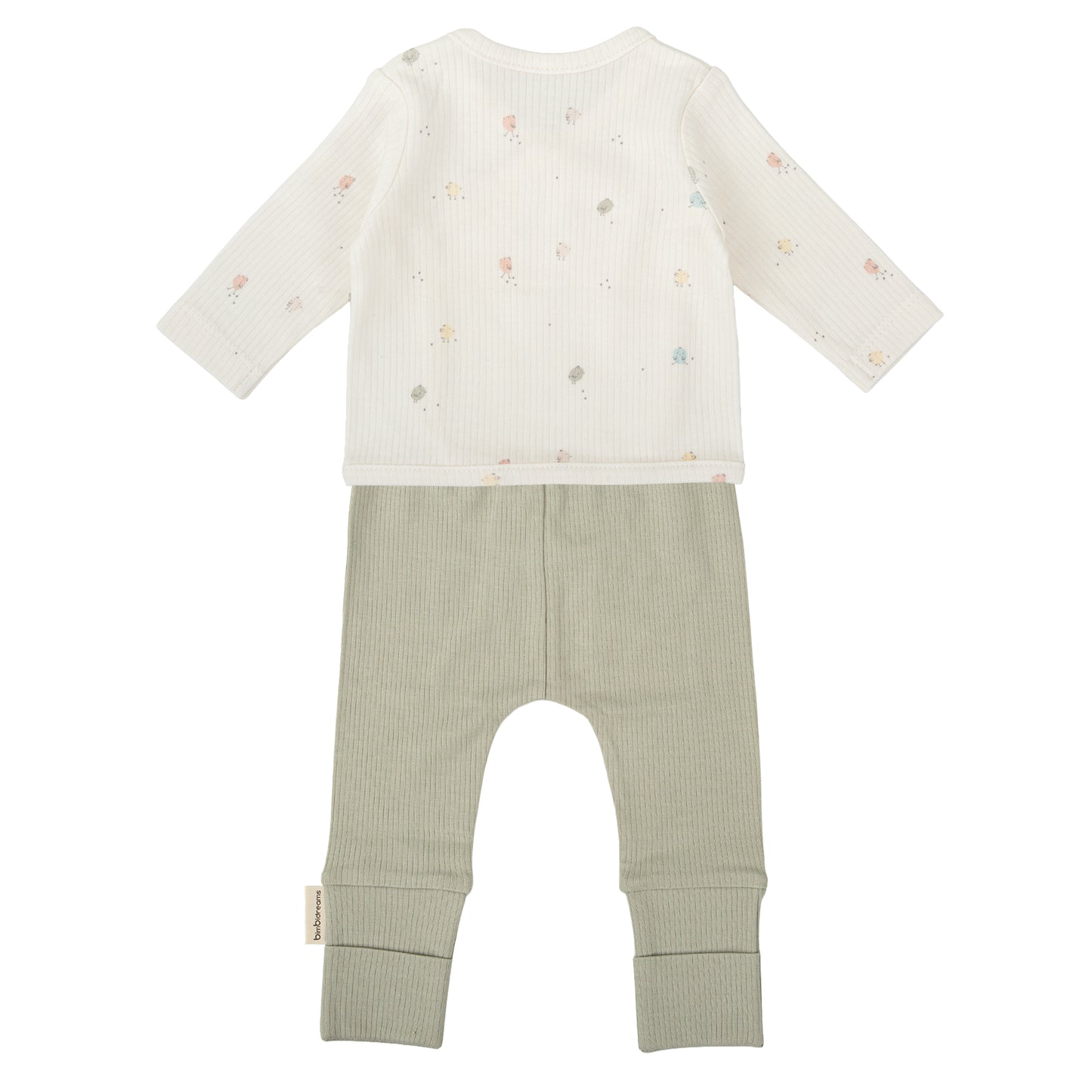 Conjunto jubon y polaina Chicks Blanco Verde 1-3 Meses