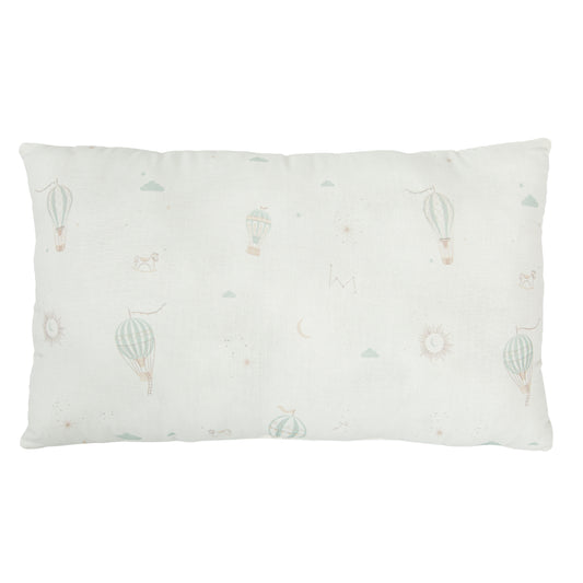 Cojín decorativo rectangular Blue Sky Blanco Verde 50x30