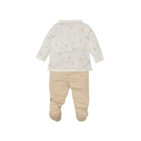 Conjunto jubon y polaina Ciel Lino 0-1 Mes 2
