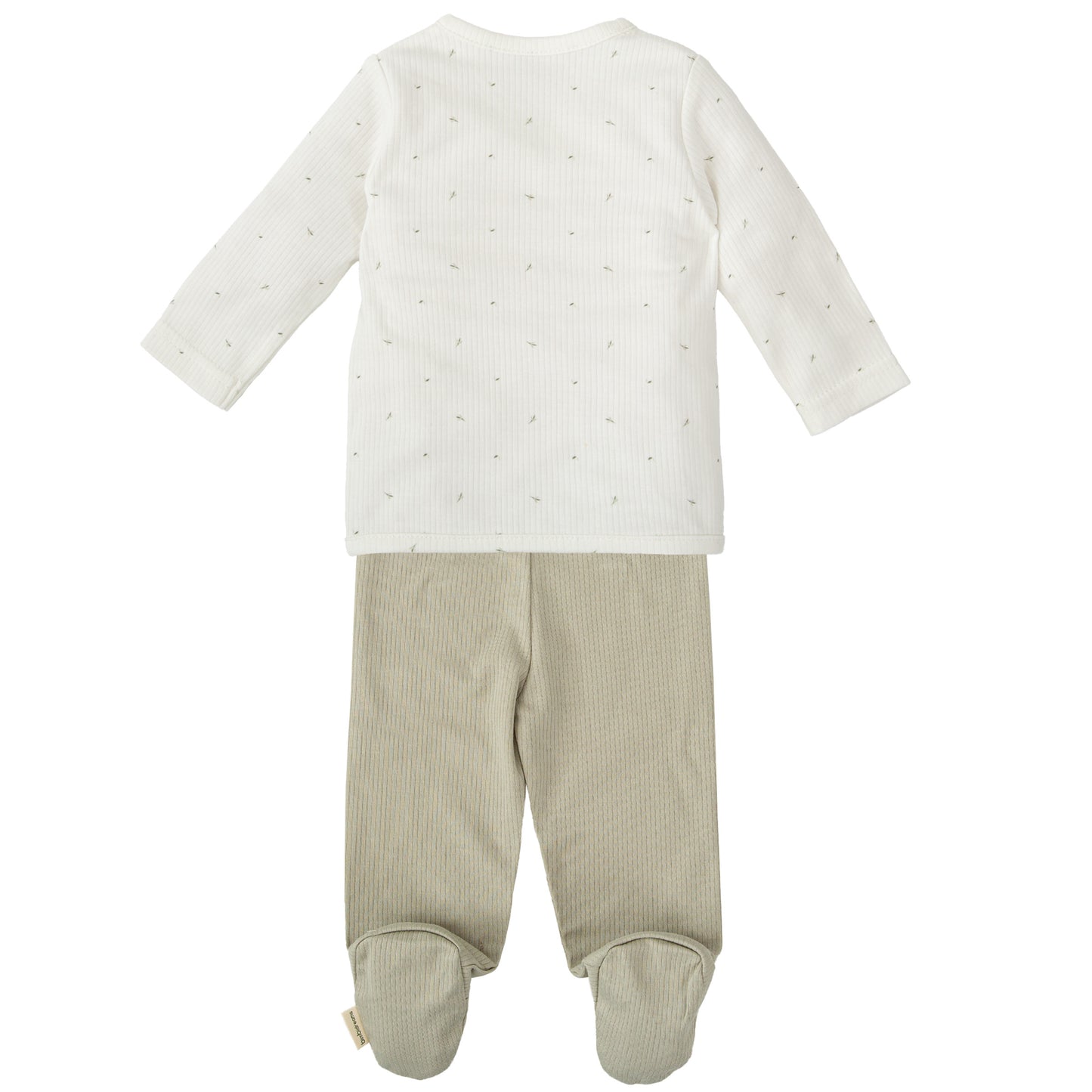 Conjunto jubon y polaina Cornelia Blanco Verde 0-1 Mes