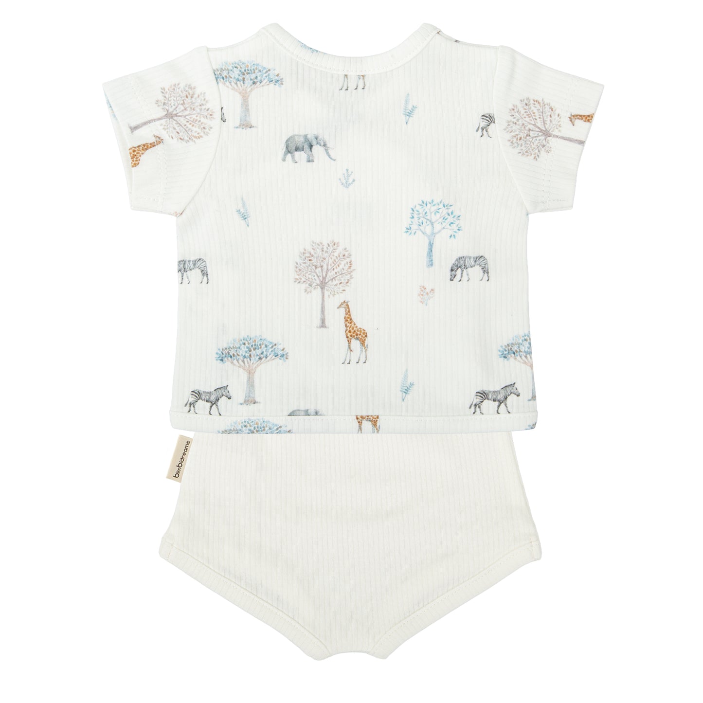 Set Jubón y ranita Tanzania Blanco 1-3 Meses