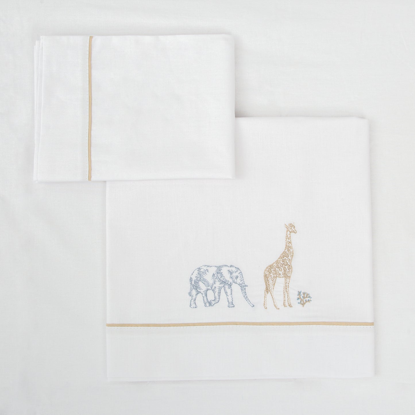 Juego sabanas algodon 100% 3 piezas Tanzania Multicolor Minicuna (50x80-90)
