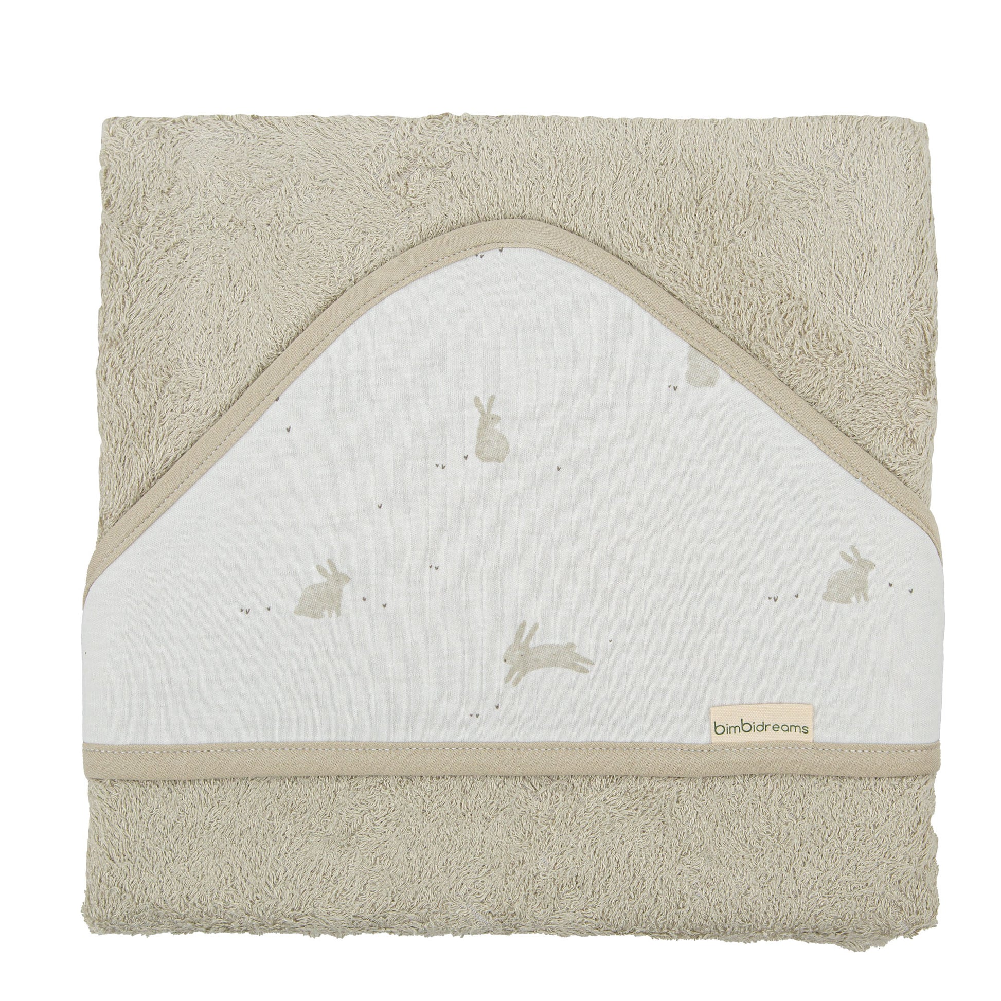 Capa de baño bebé Bunny Verde 100X100