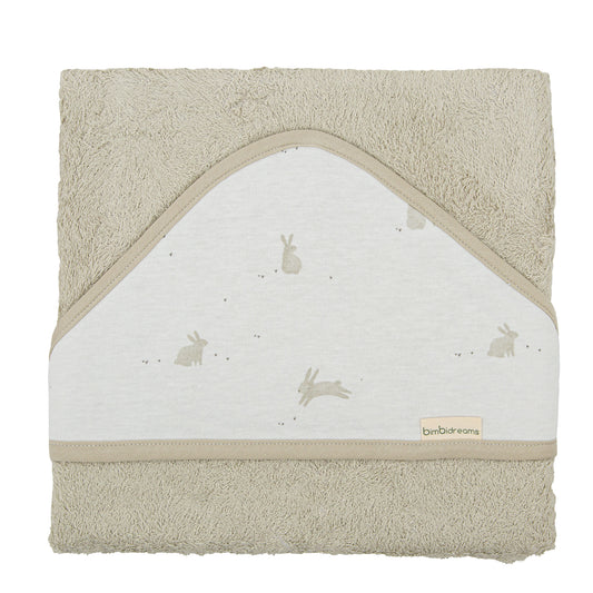 Capa de baño bebé Bunny Verde 100X100