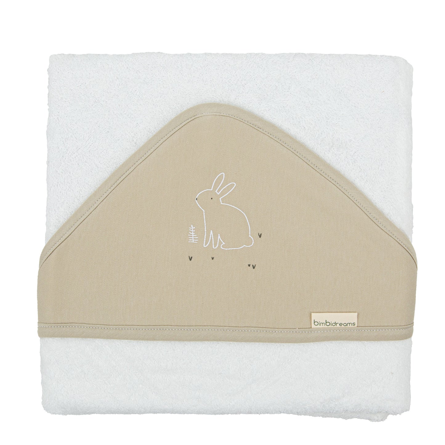 Capa de baño bebé Bunny VM Verde Musgo 100X100