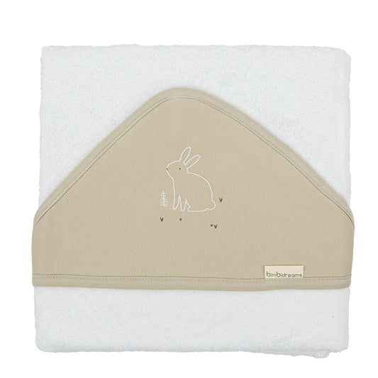 Capa de baño bebé Bunny VM Verde Musgo 100X100