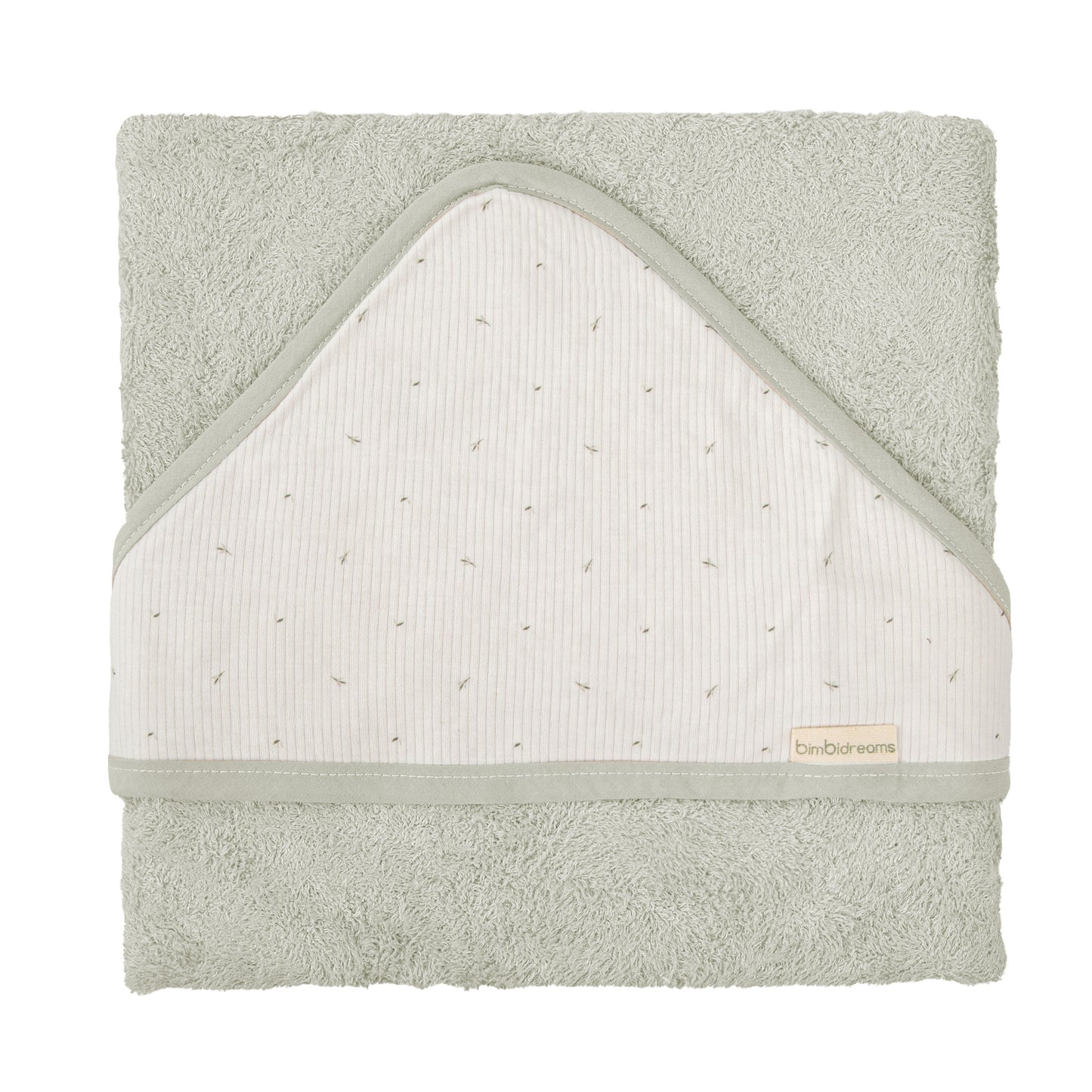 Capa de baño bebé Cornelia Verde Musgo 100X100