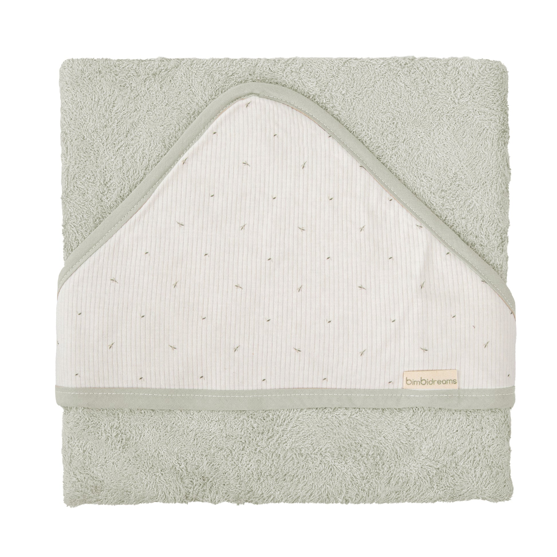 Capa de baño bebé Cornelia Verde Musgo 100X100