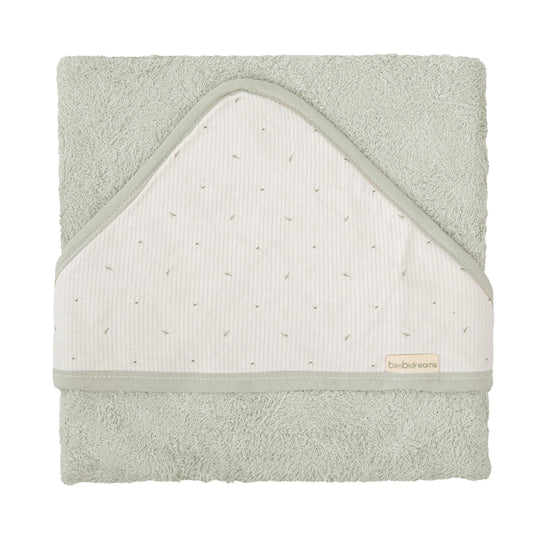 Capa de baño bebé Cornelia Verde Musgo 100X100