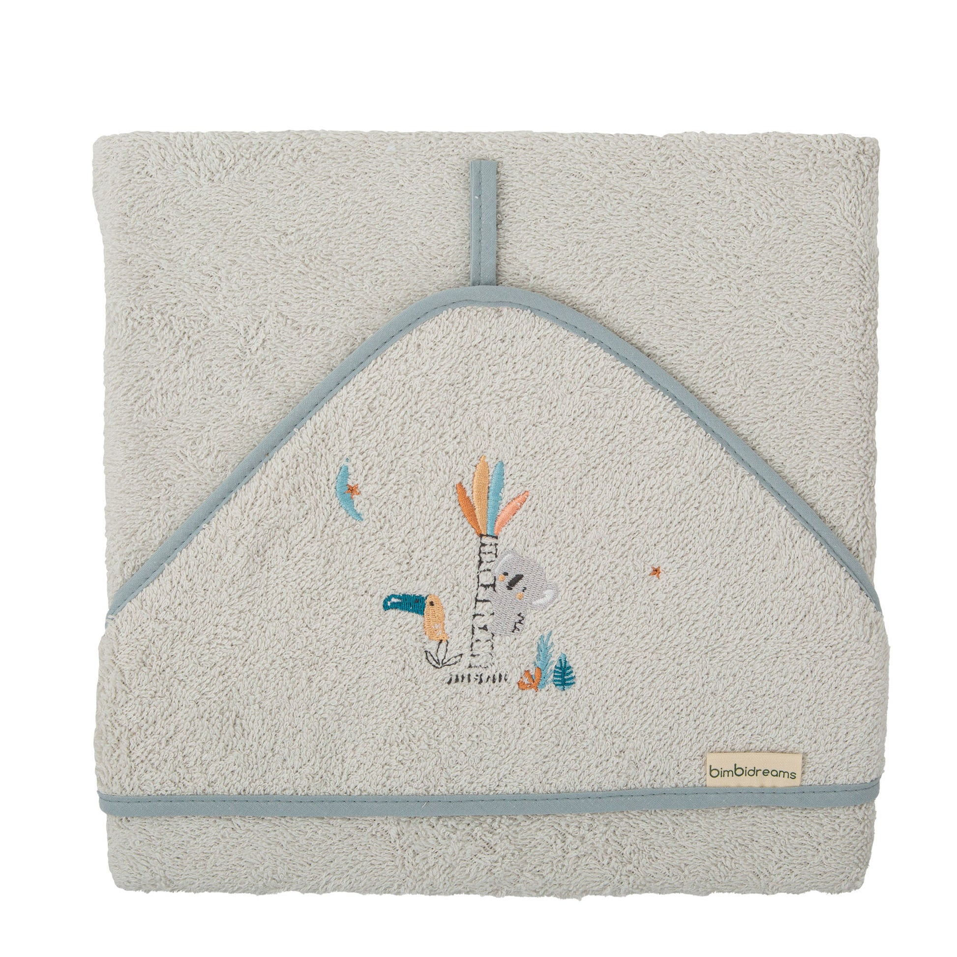 Capa de baño bebé Tucan Gris 100X100