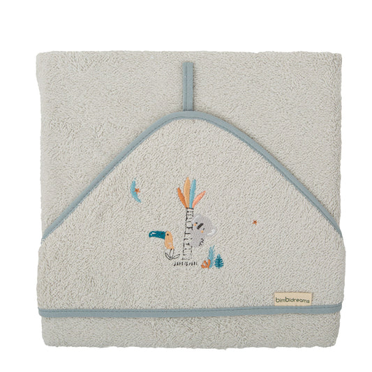 Capa de baño bebé Tucan Gris 100X100