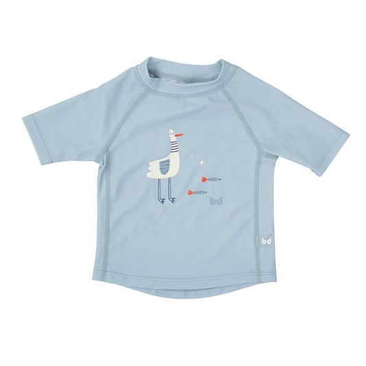 Camiseta con protección solar Gavina Azul 12-24m