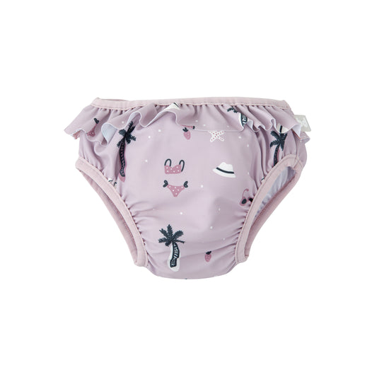 Bañador pañal Hawai Lila 6-12m