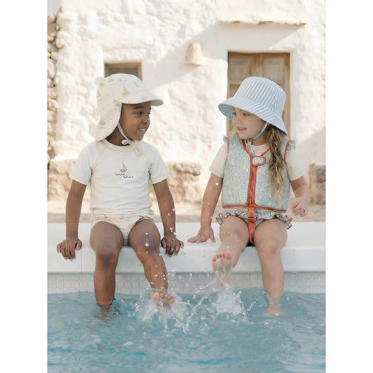 Gorra con protección solar Guss Blanco Verde 12-24m
