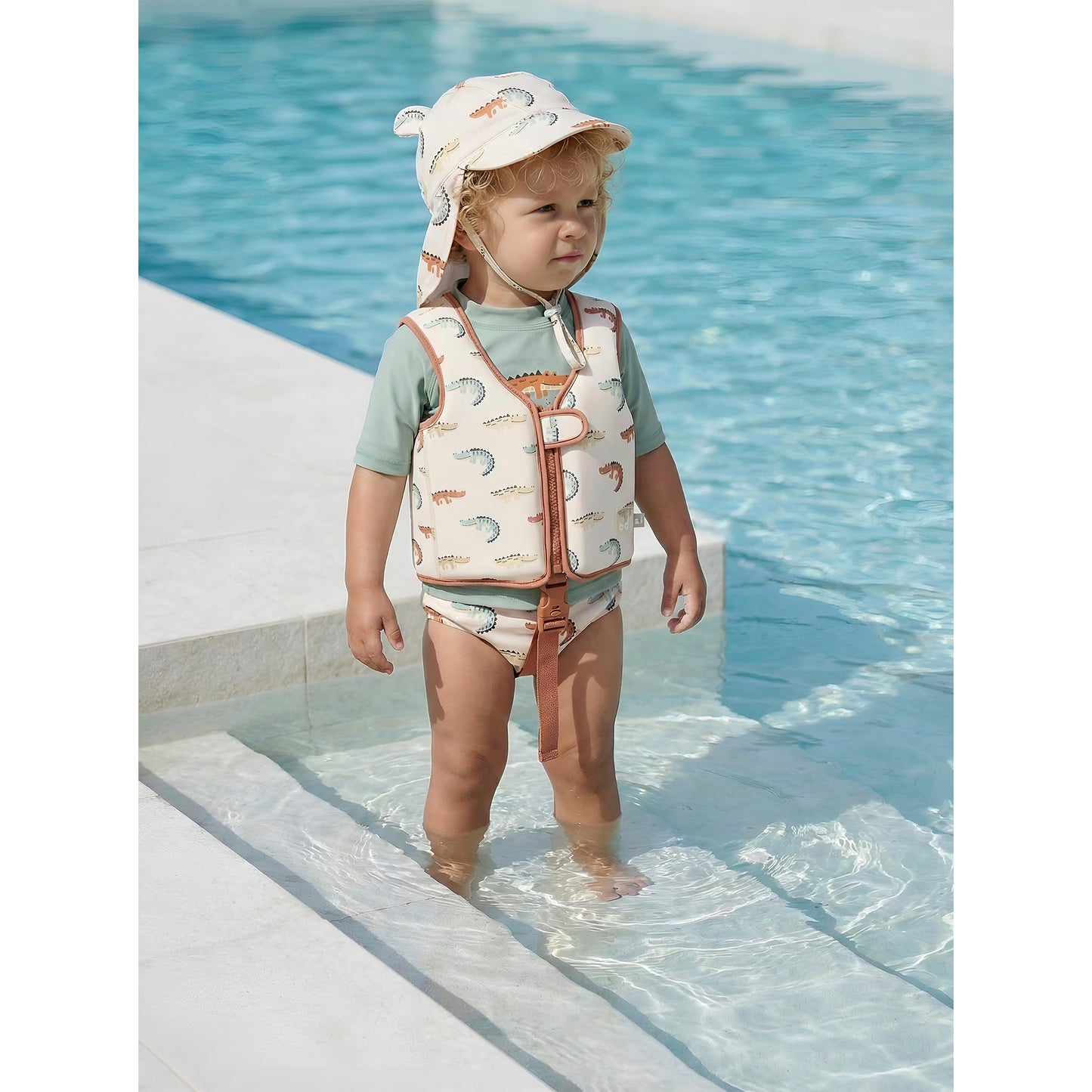 Bañador+gorra con protección solar Caiman Multicolor 3-12m