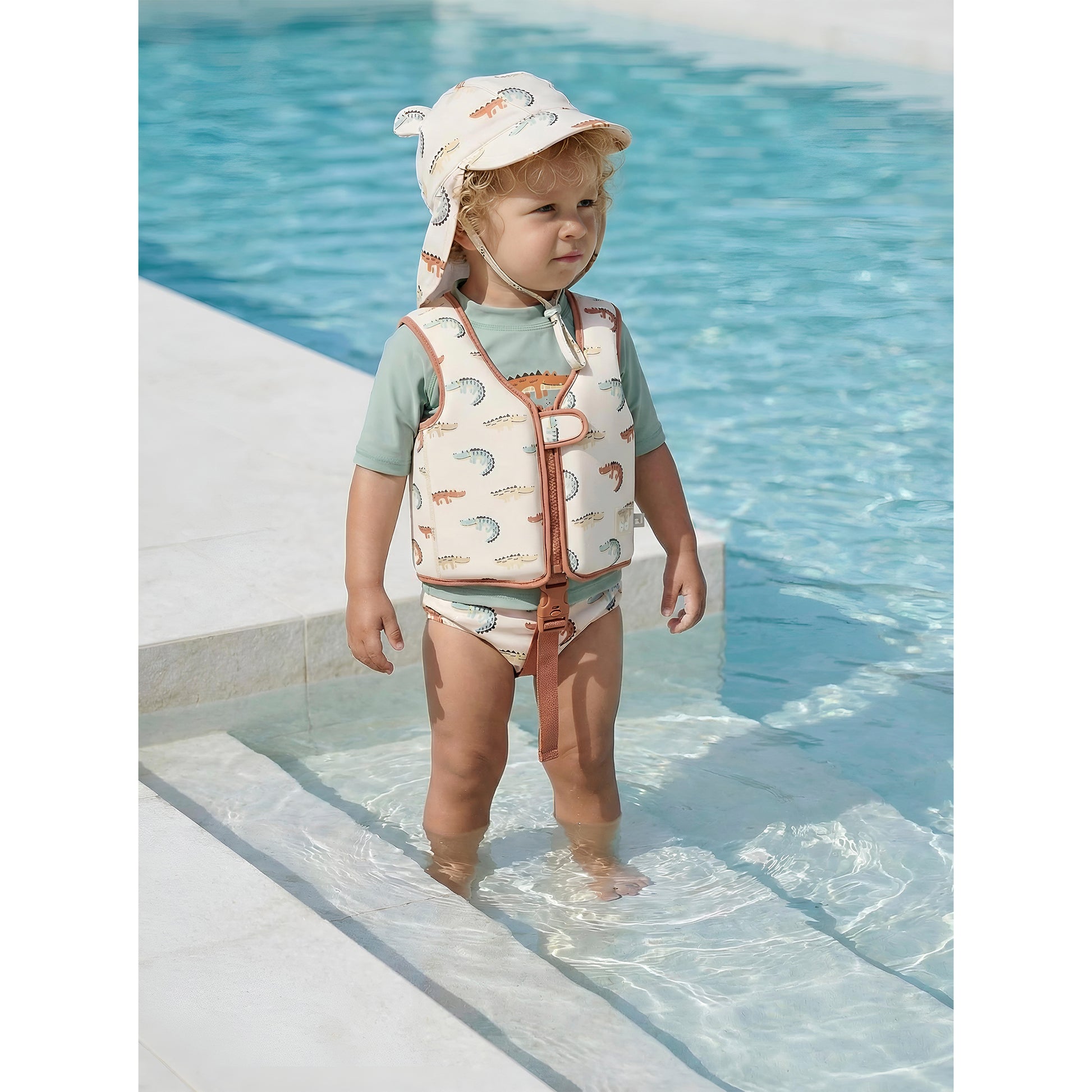 Bañador+gorra con protección solar Caiman Multicolor 3-12m