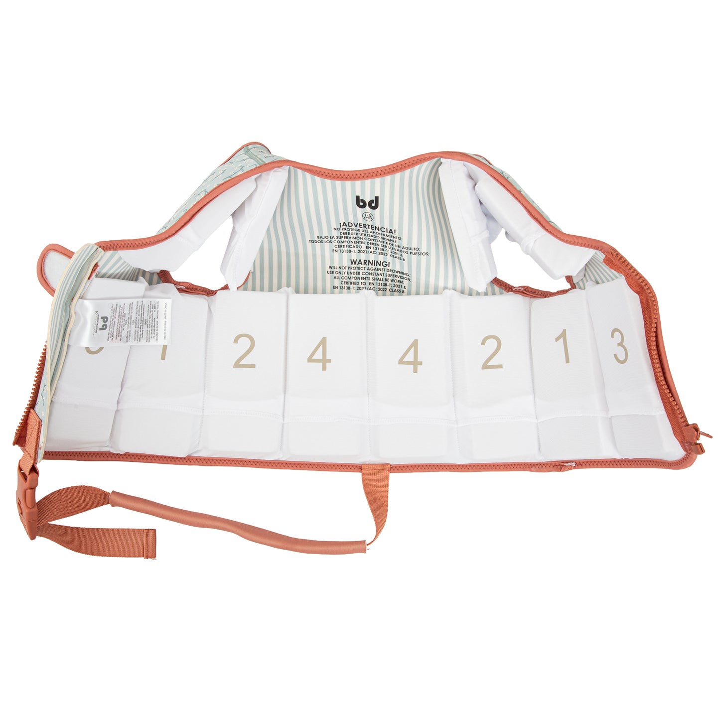 Chaleco flotador Guss Blanco Verde 3-6a