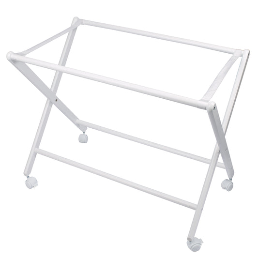Minicuna tijera plegable homologada (estructura+cintas plegables+ruedas) Basics Blanco 68x90x71