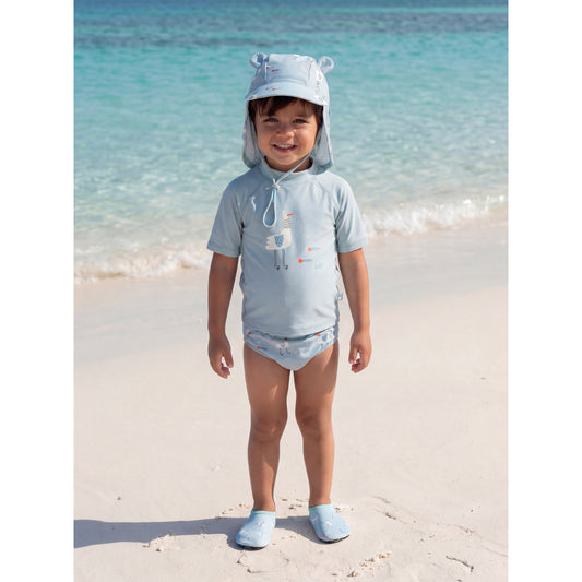 Gorra con protección solar Gavina Azul 3-9m 2
