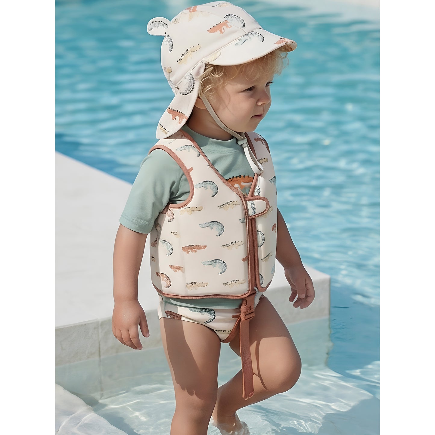 Gorra con protección solar Caiman Multicolor 3-12m