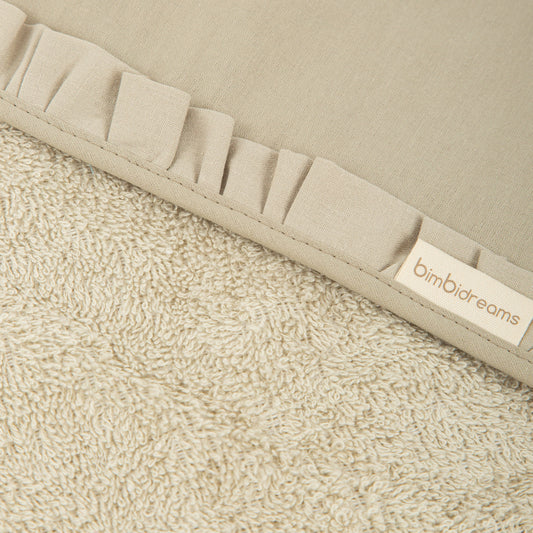 Capa de baño bebé manos libre Algodon Stone Washed Verde Musgo 100X100