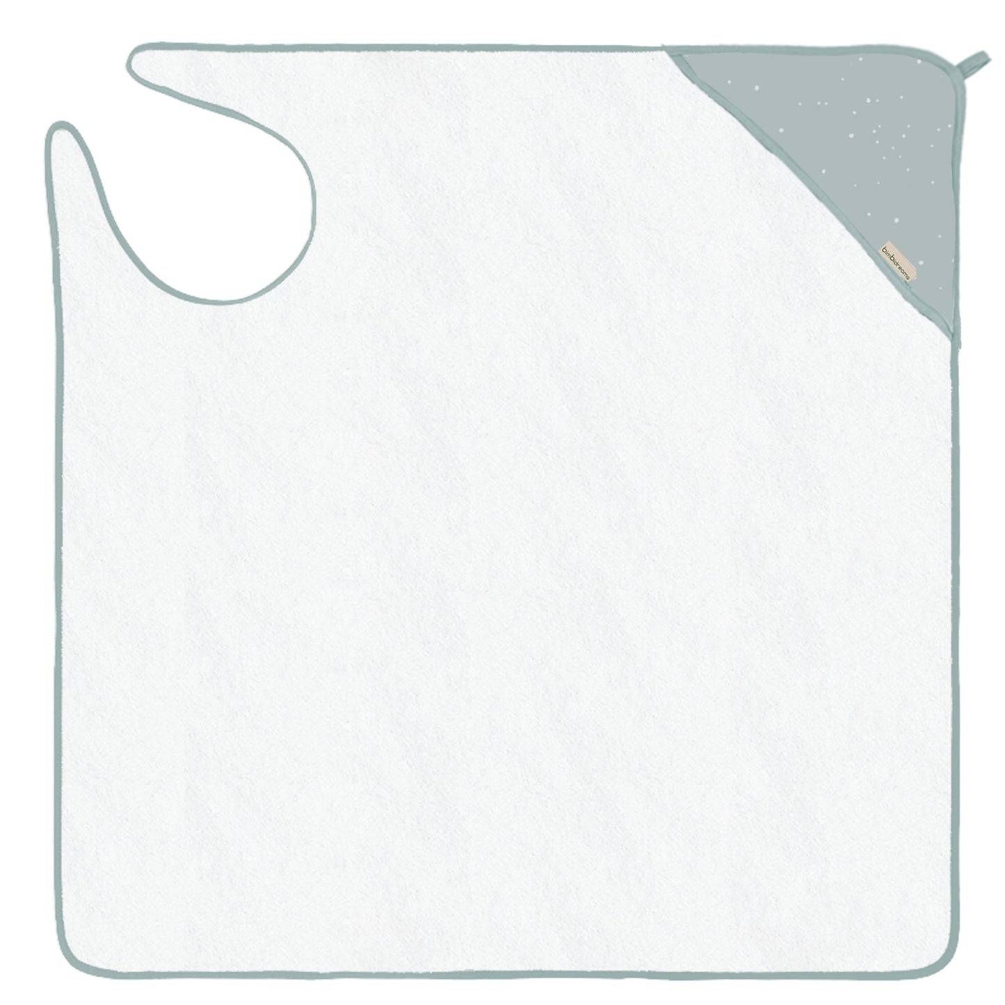 Capa de baño bebé manos libre Dots Verde 100X100