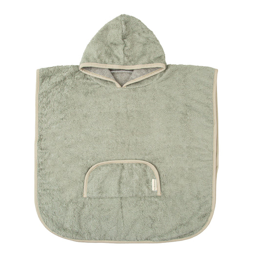 Poncho de baño Basics Verde 12-36m