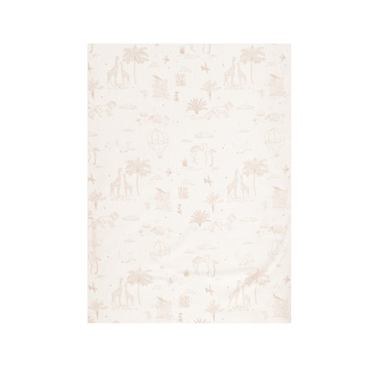 Sabana bajera punto Noe Blanco Lino Minicuna (50x80-90)
