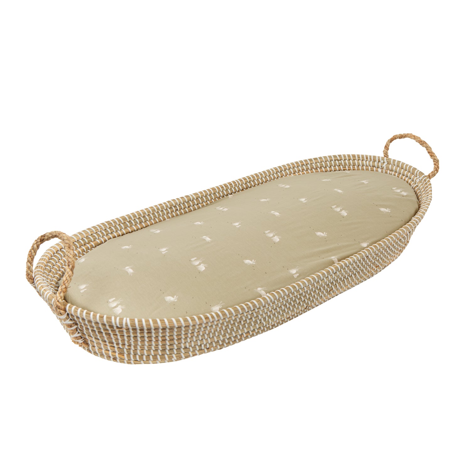 Sabana bajera punto Bunny VM Verde Musgo Coche (40x80)