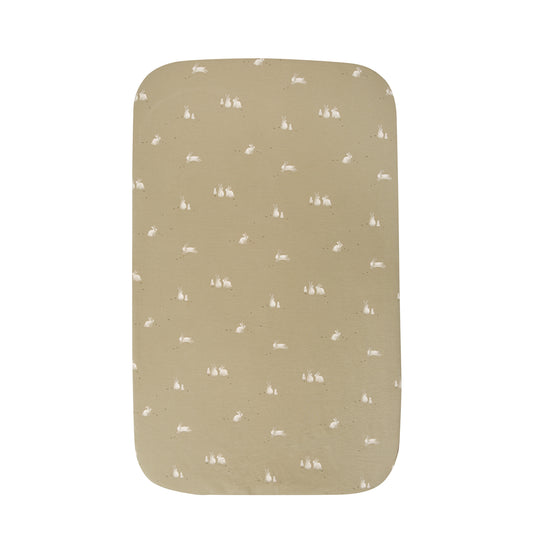 Sabana bajera punto Bunny VM Verde Musgo Cuna (60x120)
