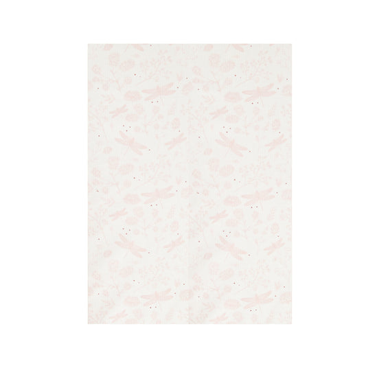 Sabana bajera punto Dafne Blanco Rosa Cuna (60x120)