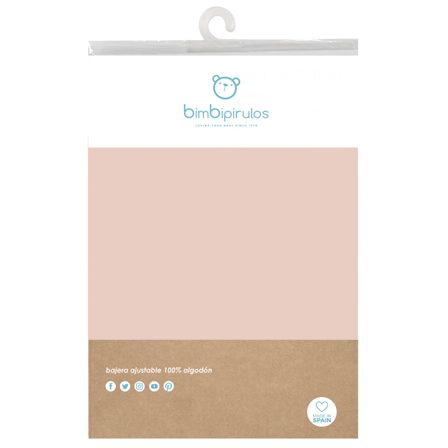 Sabana bajera punto Basics Salmon Maxicuna (70x140)* 2