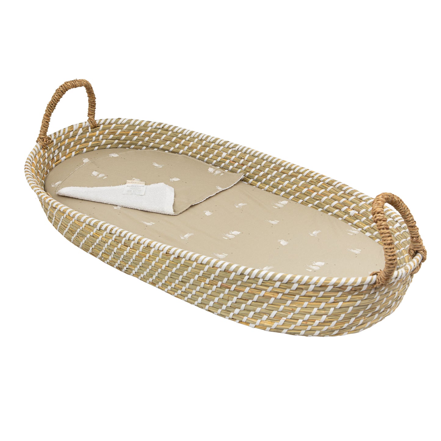 Sabana bajera + Secababas Bunny VM Verde Musgo Coche (40x80)