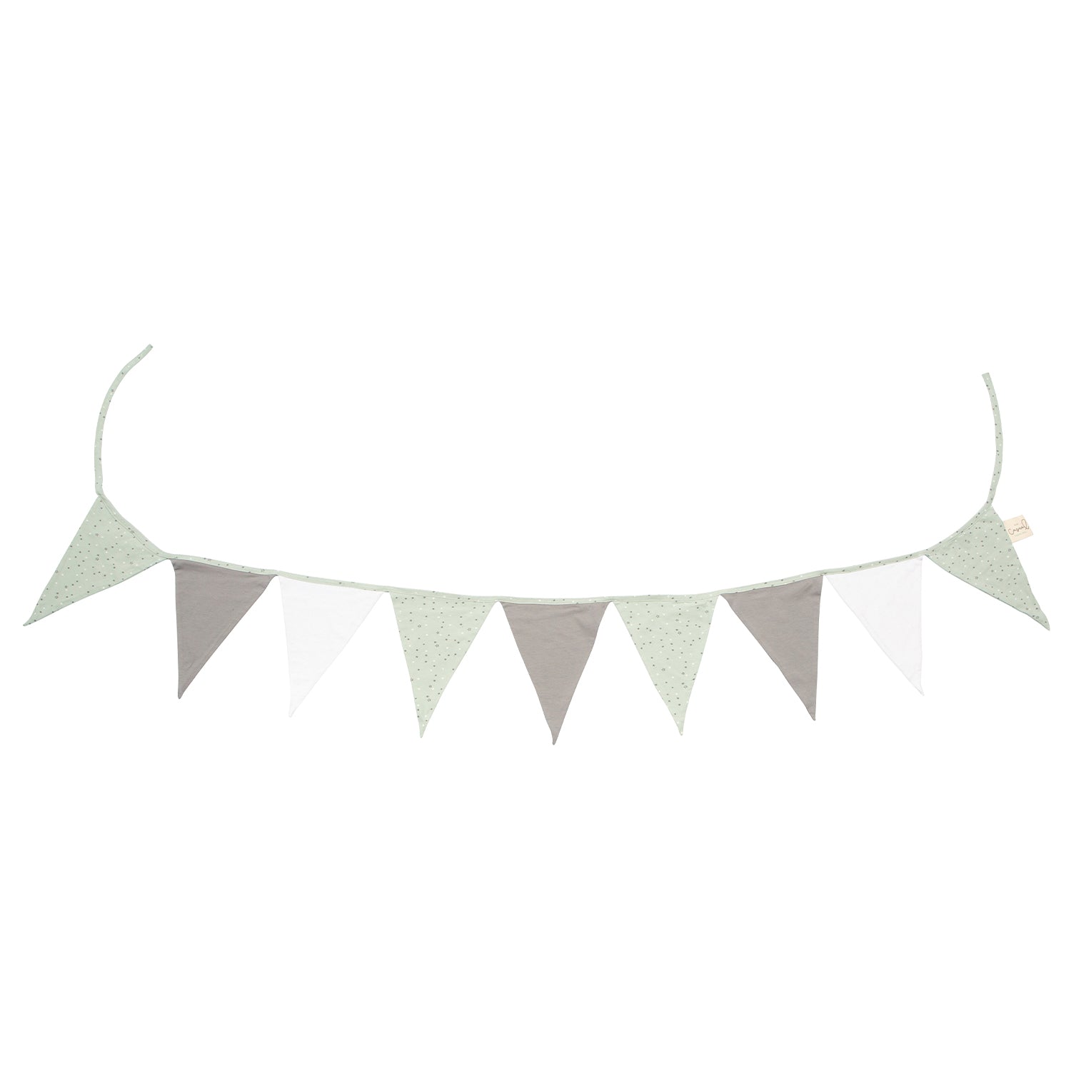 Guirnalda decorativa banderines Planet Verde 220