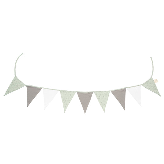 Guirnalda decorativa banderines Planet Verde 220