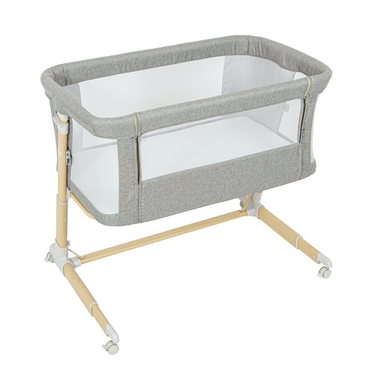 Minicuna Colecho metal Basics Lino 90x54x(78/89)