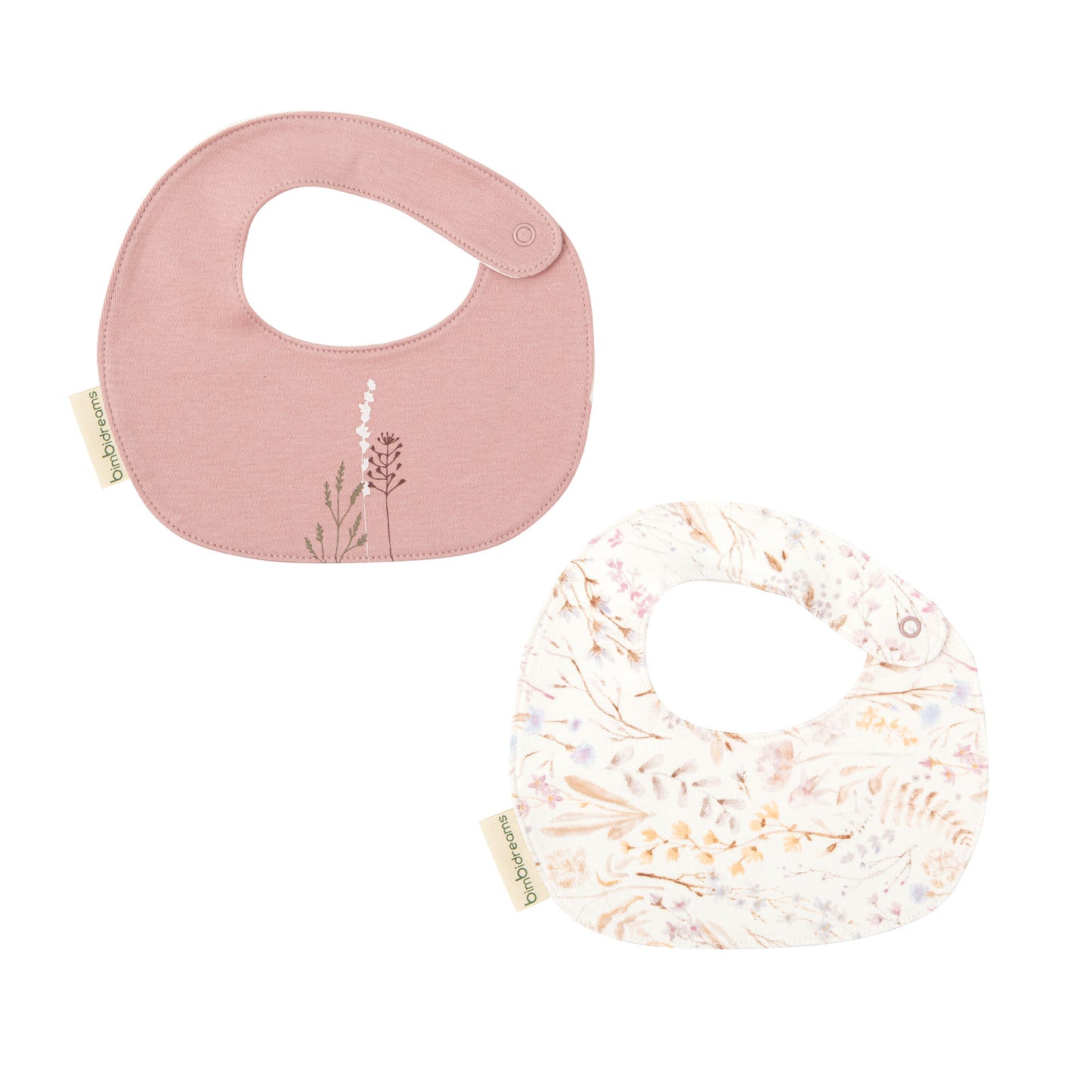 Babero pack 2 Niza Blanco Lila 19x19