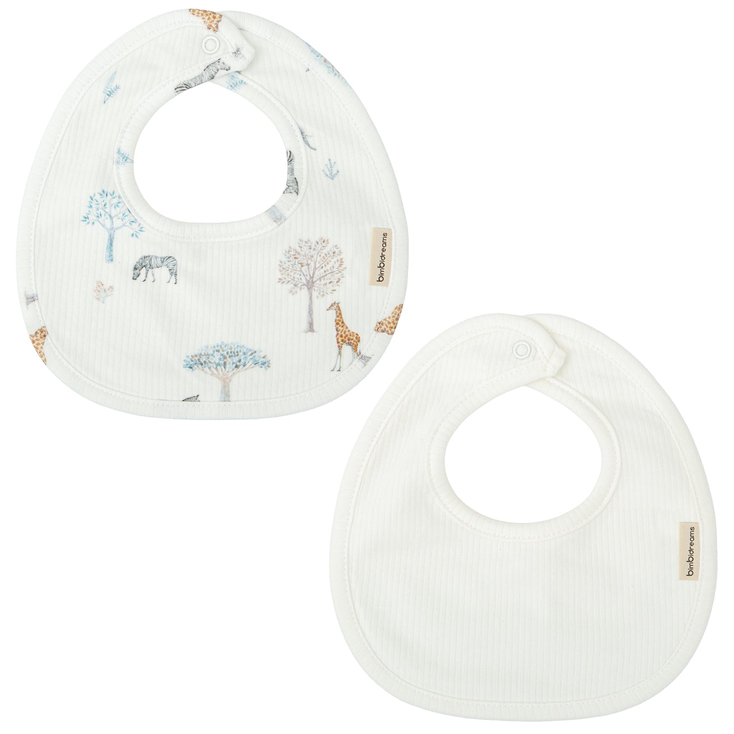 Babero pack 2 Tanzania Blanco 19x19