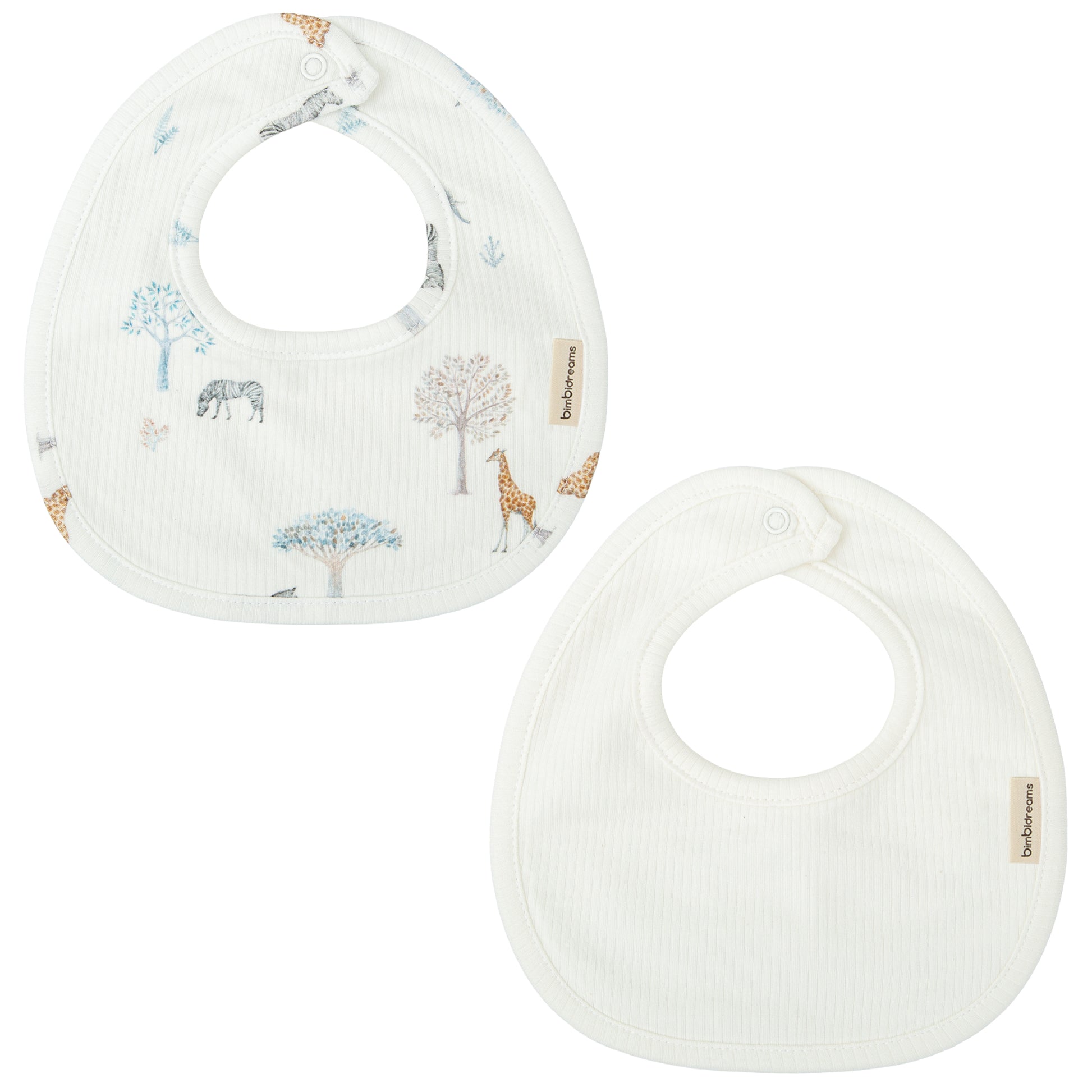 Babero pack 2 Tanzania Blanco 19x19
