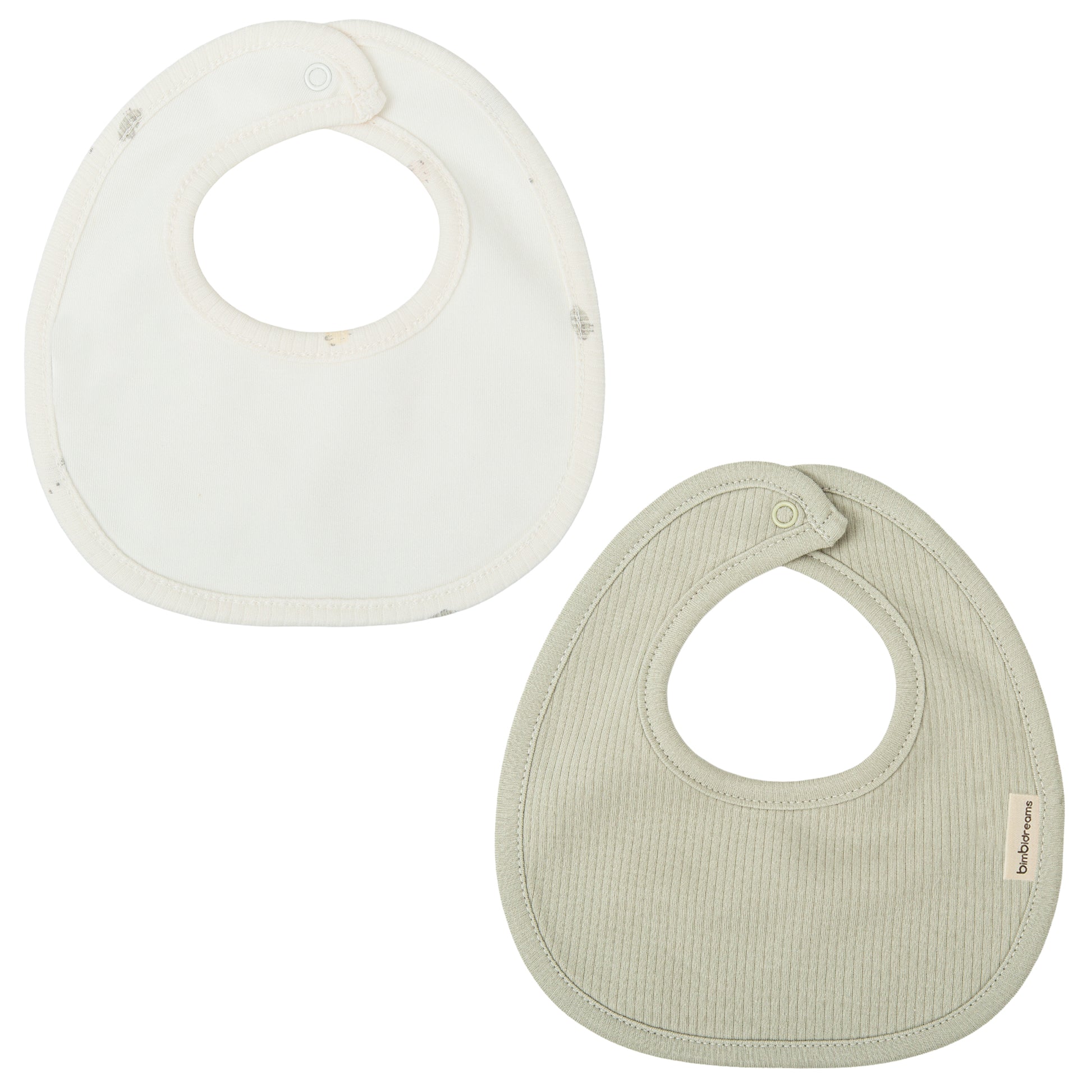 Babero pack 2 Chicks Blanco Verde 19x19