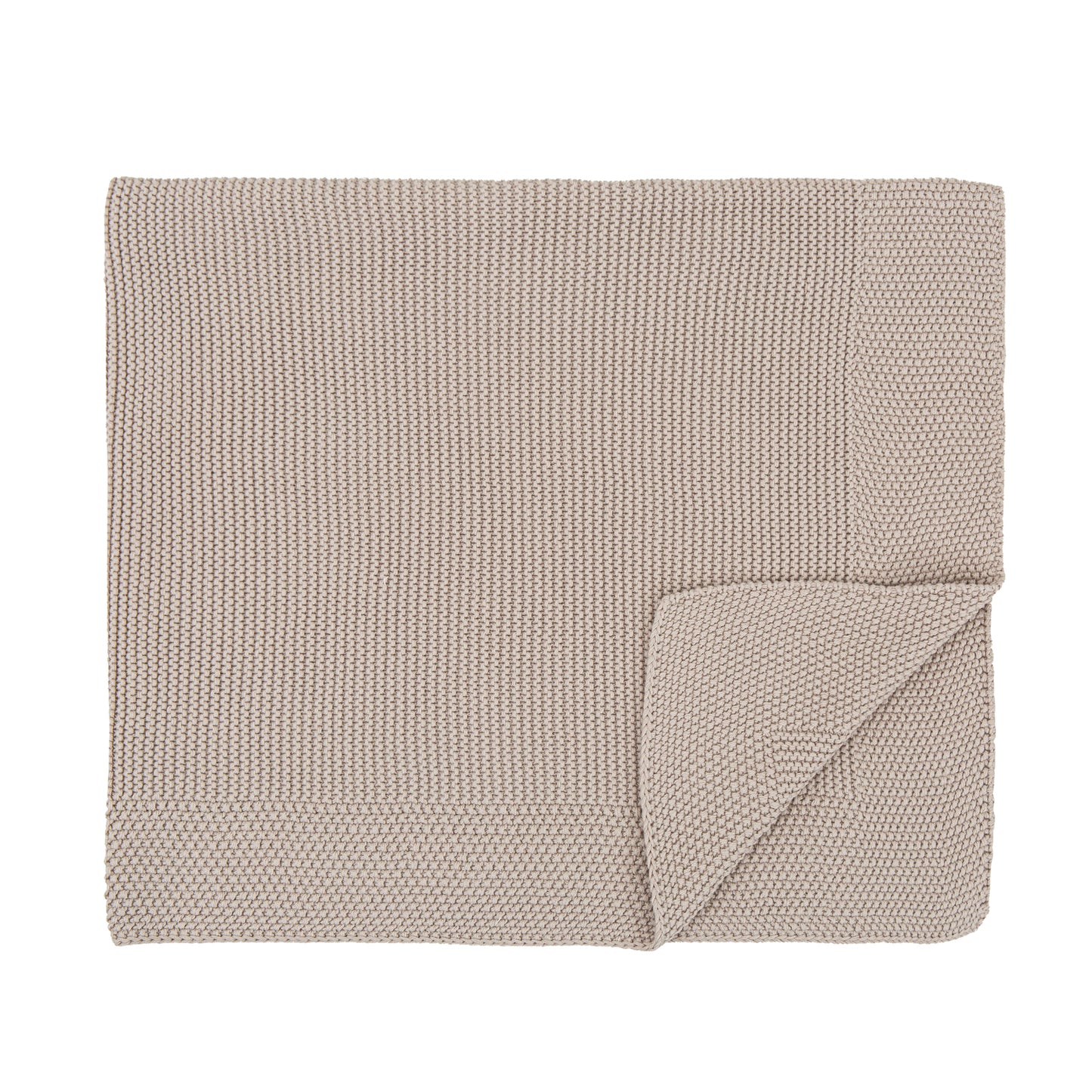 Toquilla Tricot 100% Algodon Basics Gris Beig 75x90