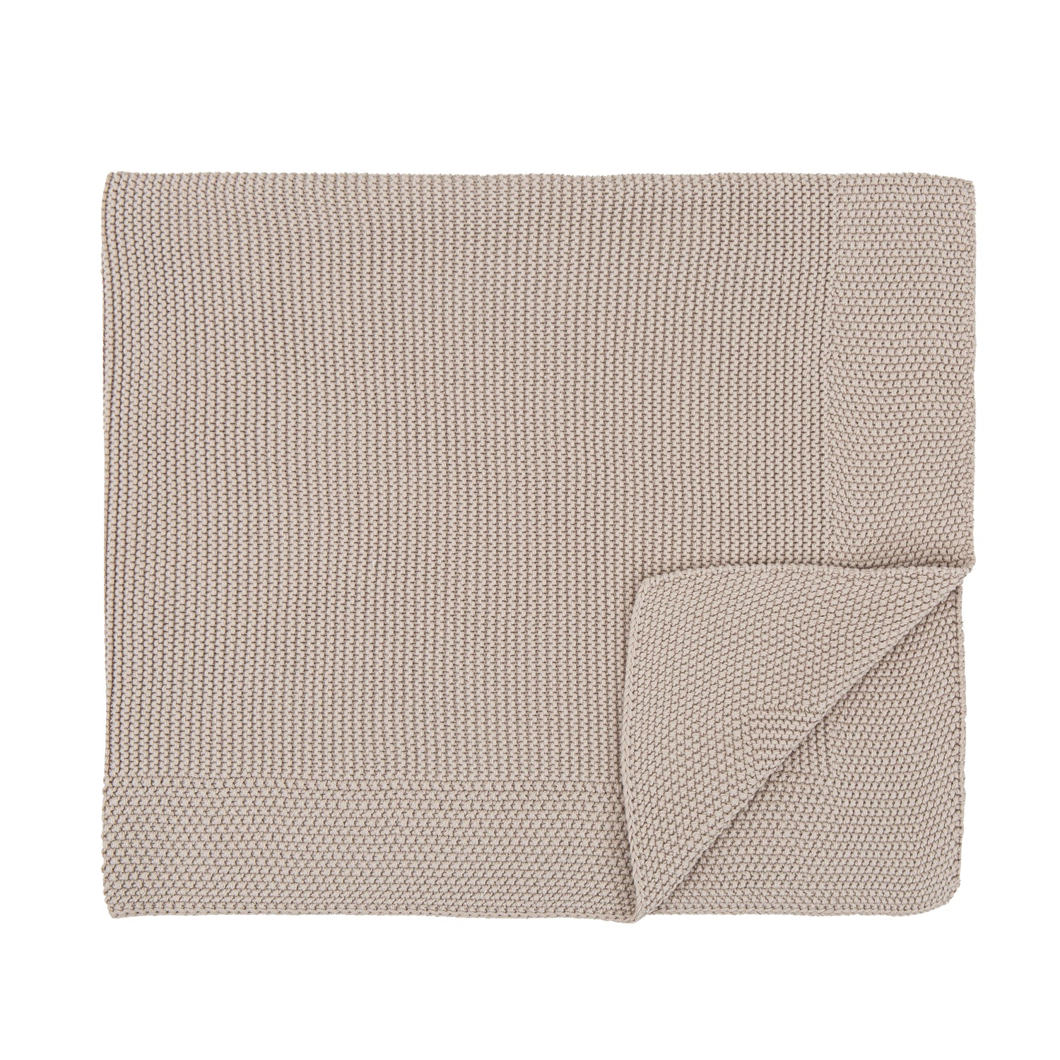 Toquilla Tricot 100% Algodon Basics Gris Beig 75x90
