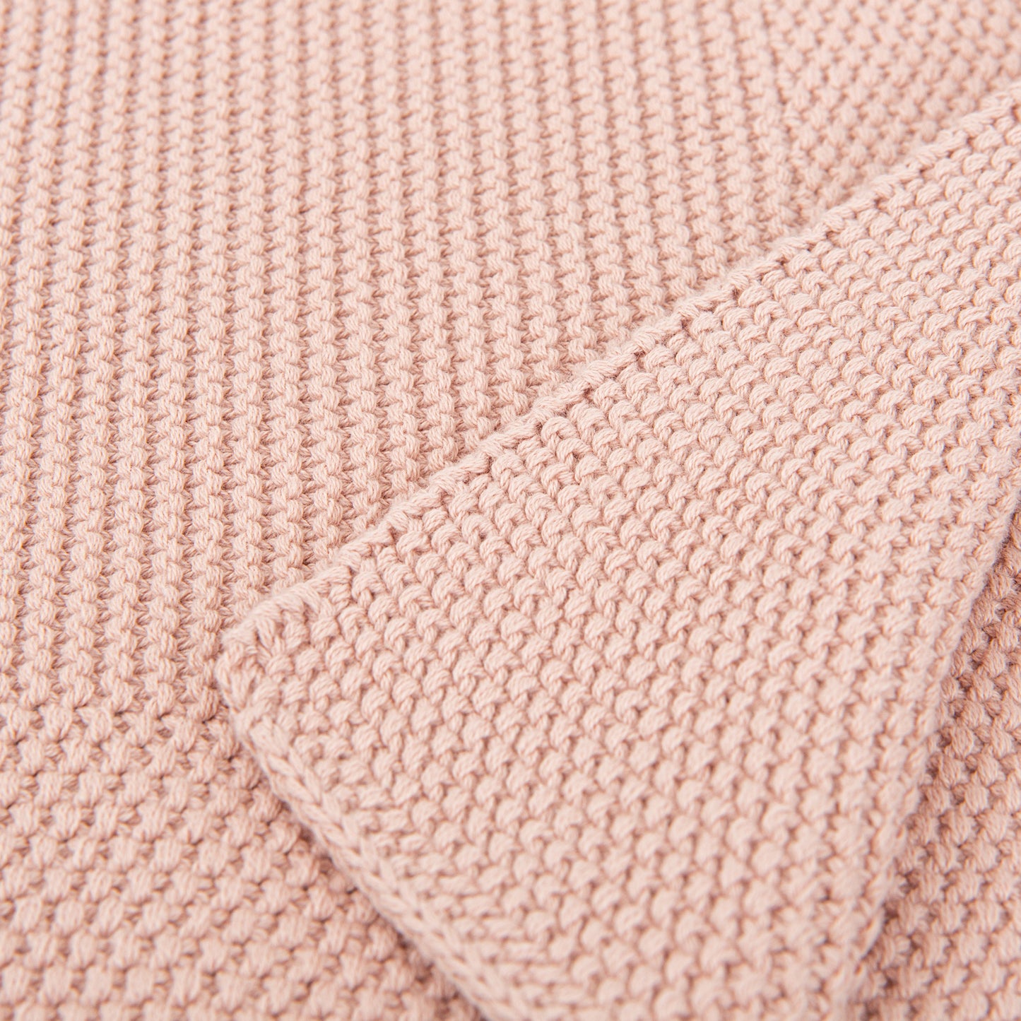 Toquilla Tricot 100% Algodon Basics Rosa Empolvado 75x90
