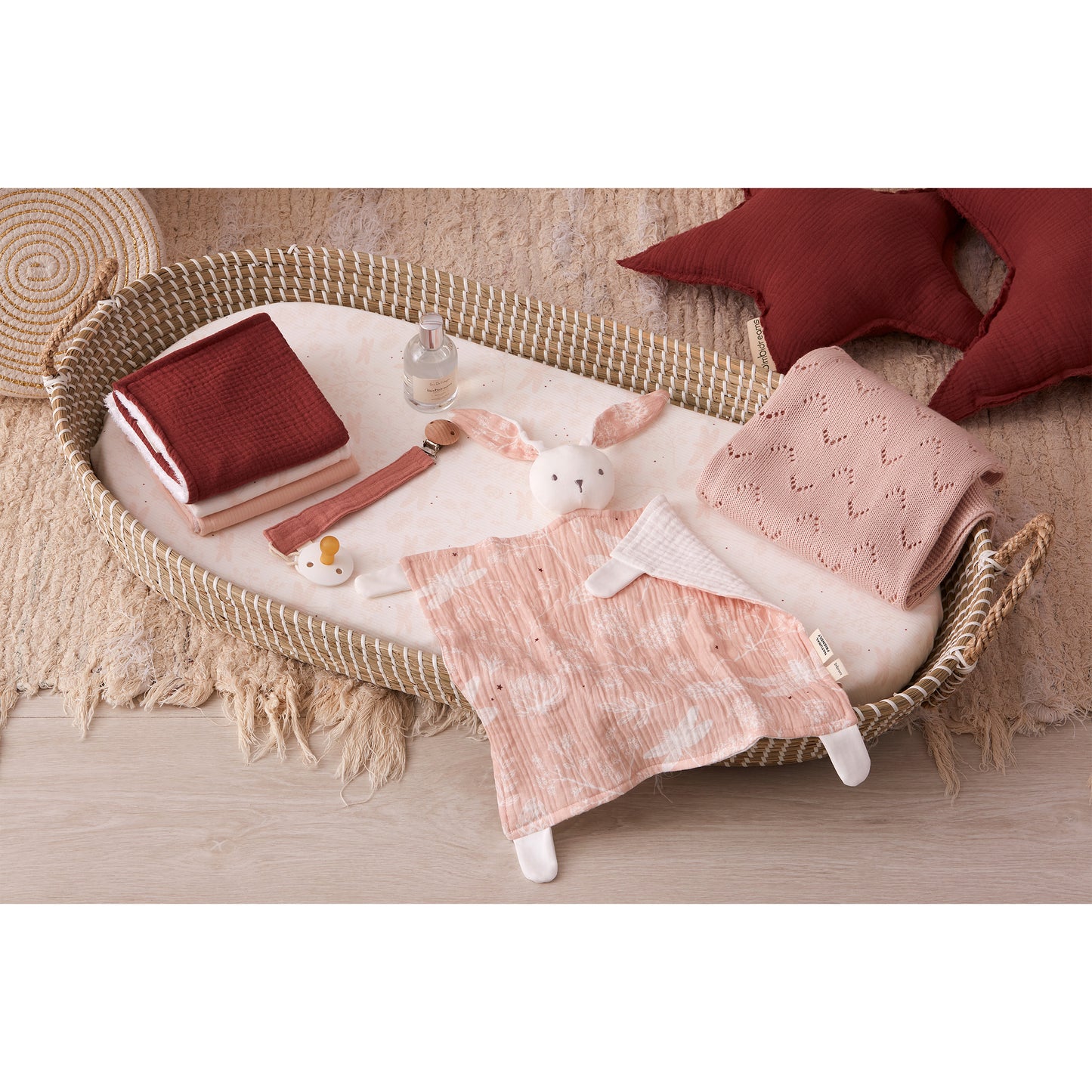 Toquilla tricot Bambu New Rosa 75x90