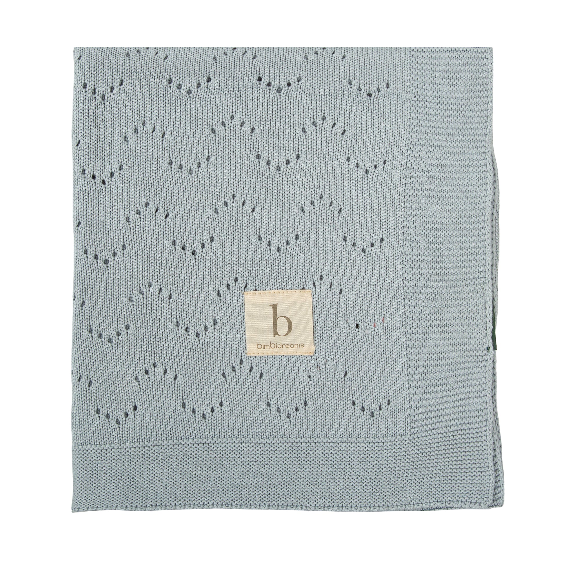 Toquilla tricot Bambu New Azul Grisaceo 75x90