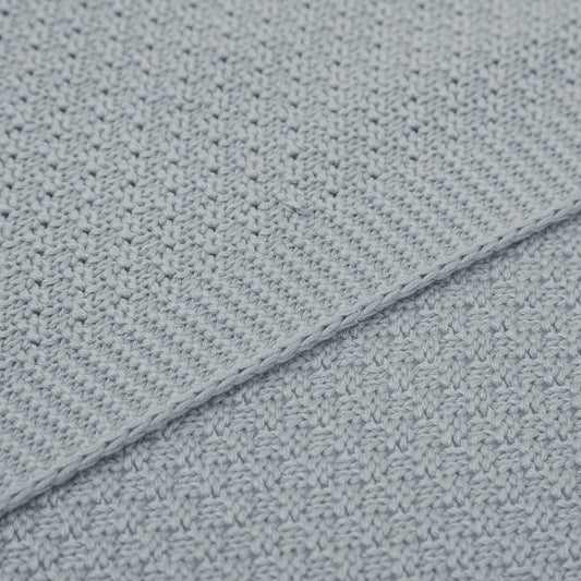 Toquilla para Carro Tricot Bambú AG Azul Grisaceo 75x90 2